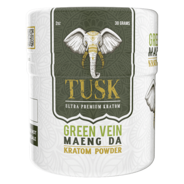 Tusk Green Vein Kratom Powder with 30 Grams Maeng Da Kratom